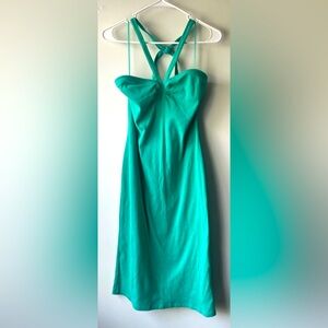Nine West Strapless Aqua Dress